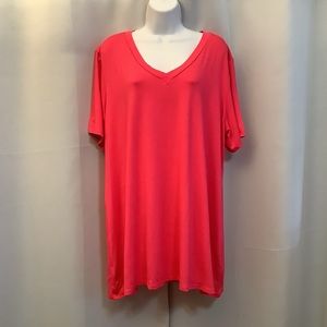 Heimish U.S.A. Tunic Women’s 3XL Stretchy Loose Fit Pink